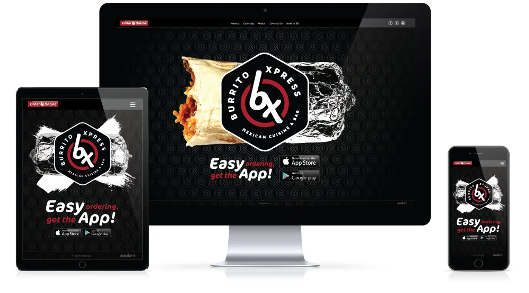 Burrito Xpress project work by Draft Design House
