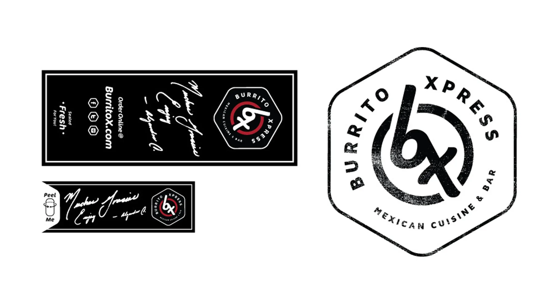 Burrito Xpress project work by Draft Design House