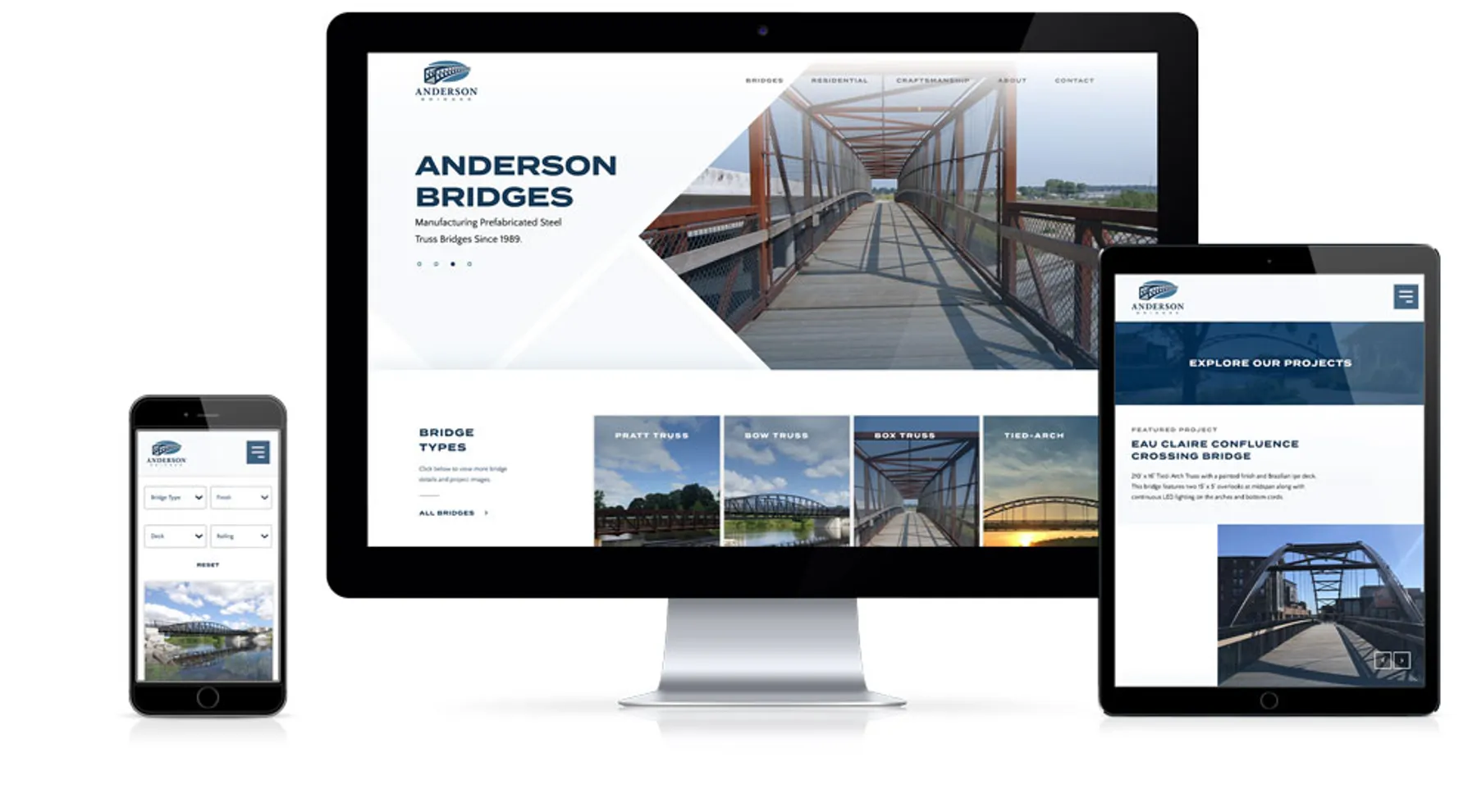 Anderson Bridges project work by Draft Design House