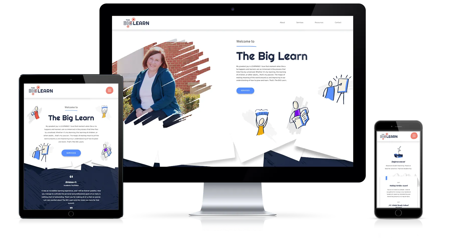 The Big Learn project work by Draft Design House