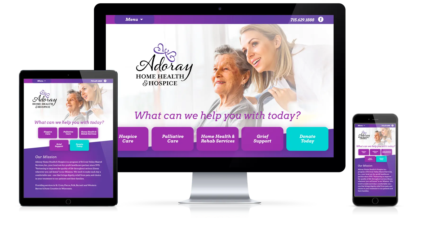 Adoray Home Health & Hospice project work by Draft Design House