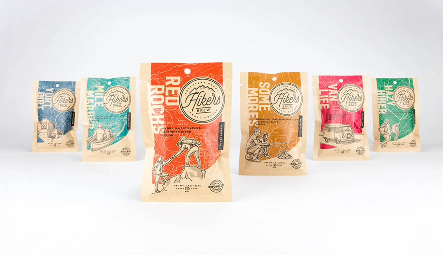 Hikers Brew Coffee project work by Draft Design House