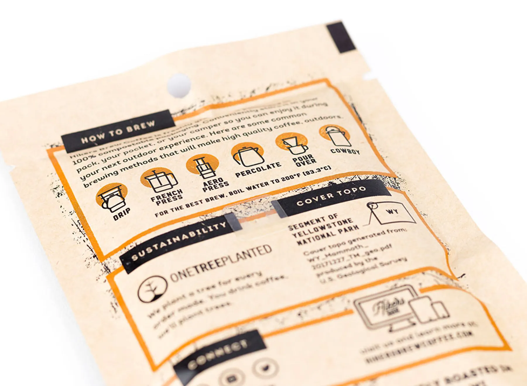 Hikers Brew Coffee project work by Draft Design House