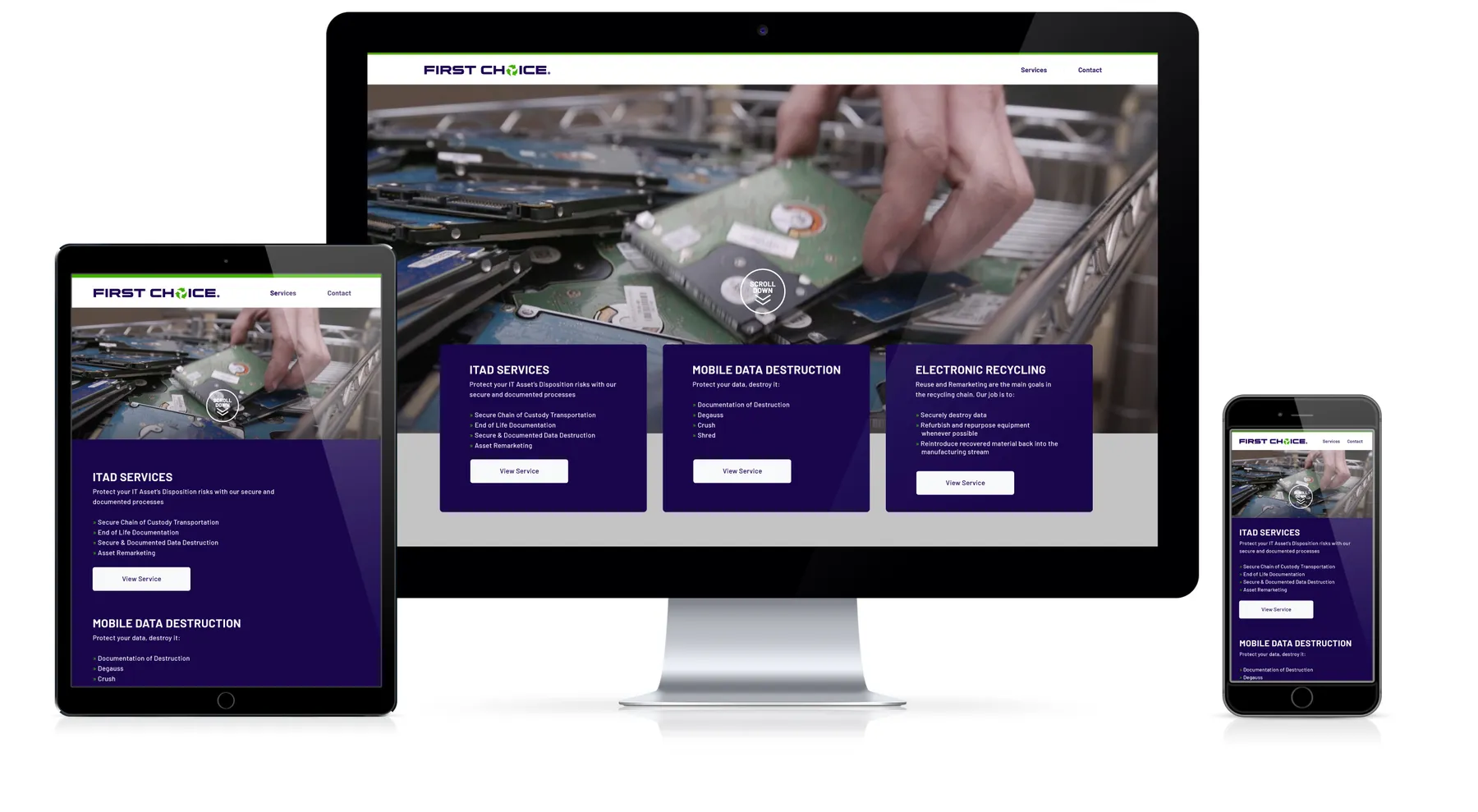 First Choice Recycling project work by Draft Design House