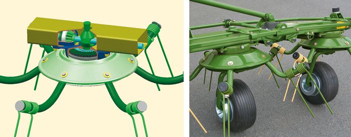 KWT Trailed Tedder with running gear  Image